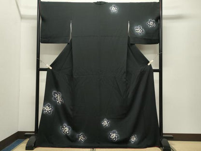 平和屋着物●訪問着　絞り　舞花文　さが美扱い　ロング丈　正絹　逸品　CABK2304gh