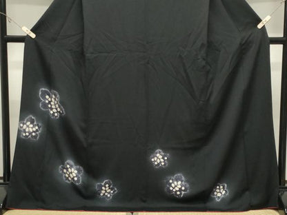 平和屋着物●訪問着　絞り　舞花文　さが美扱い　ロング丈　正絹　逸品　CABK2304gh