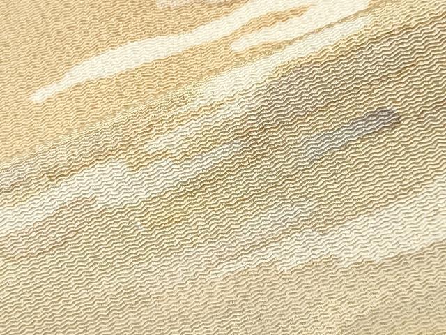 平和屋着物●訪問着　霞文　暈し染め　金彩　鬼しぼ縮緬　正絹　逸品　未使用　CABK2305gh