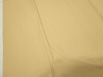 平和屋着物●上質な色無地　卵色　正絹　逸品　未使用　CABK2308gh