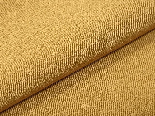 平和屋着物●上質な色無地　山吹茶色　正絹　逸品　CABK2310gh