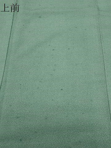 平和屋着物●上質な色無地　老竹色　正絹　逸品　CABK2312gh