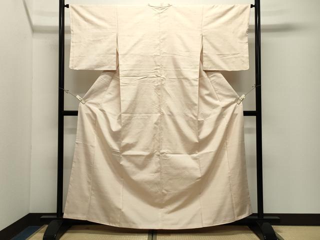 平和屋着物●紅花紬　米沢　霞文　正絹　逸品　CABK2314gh