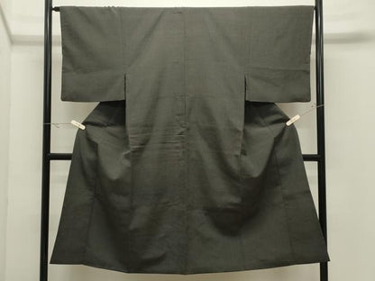平和屋着物●男性　本塩沢　蚊絣　正絹　逸品　CABK2318gh