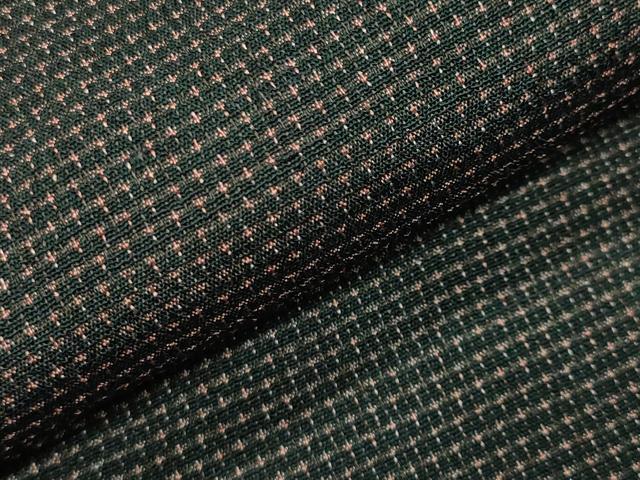 平和屋着物●男性　本塩沢　蚊絣　正絹　逸品　CABK2318gh