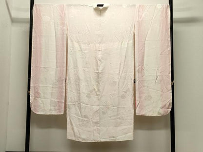平和屋着物●振袖用長襦袢　無双仕立て　跳兎地紋　暈し染め　正絹　逸品　CABK2320gh
