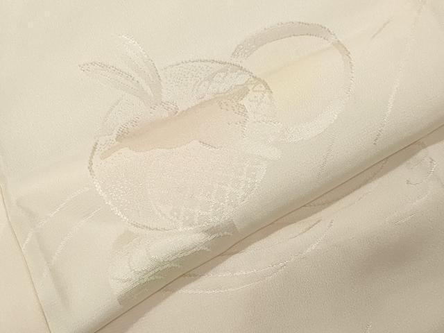 平和屋着物●振袖用長襦袢　無双仕立て　跳兎地紋　暈し染め　正絹　逸品　CABK2320gh