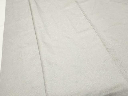 平和屋着物●上質な色無地　草花地紋　薄梅鼠色　正絹　逸品　未使用　CABK2327gh