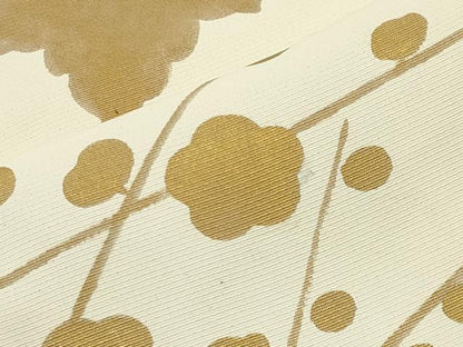 平和屋着物●訪問着　竹屋町刺繍　桐草花文　金彩　正絹　逸品　CABK2331gh