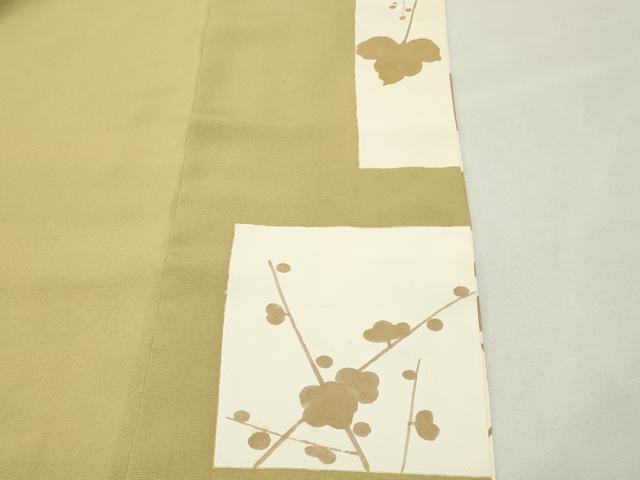 平和屋着物●訪問着　竹屋町刺繍　桐草花文　金彩　正絹　逸品　CABK2331gh