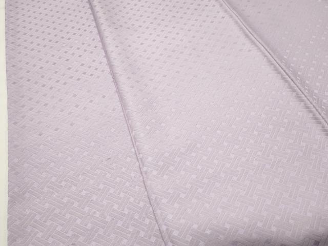 平和屋着物●上質な色無地　網目地紋　薄葡萄色　正絹　逸品　未使用　CABK2342gh