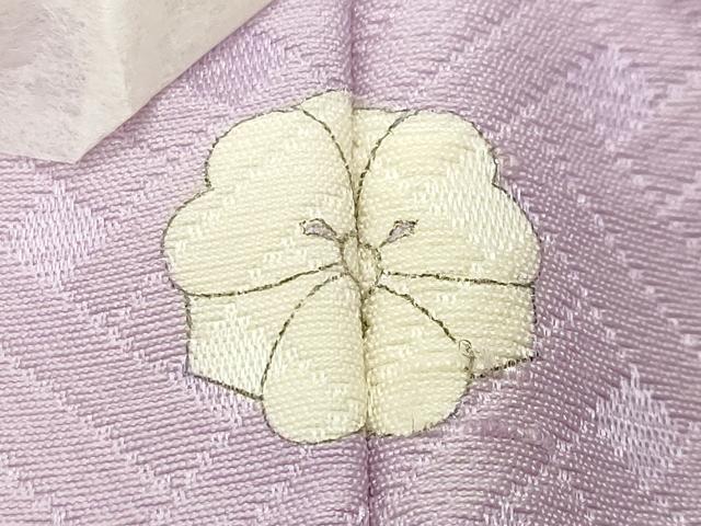 平和屋着物●上質な色無地　網目地紋　薄葡萄色　正絹　逸品　未使用　CABK2342gh