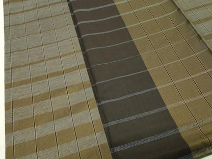 平和屋着物●本場縞大島紬　泥染め　横段文　阿多利謹製　まるやま扱い　証紙付き　正絹　逸品　CABK2347gh