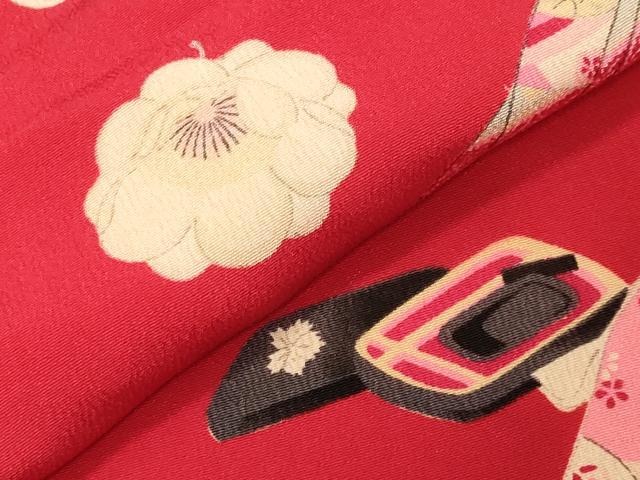 平和屋着物●アンティーク　大正ロマン　長襦袢　袷　人物文　半衿刺繍　正絹　逸品　CABK2349gh