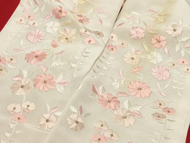 平和屋着物●アンティーク　大正ロマン　長襦袢　袷　人物文　半衿刺繍　正絹　逸品　CABK2349gh