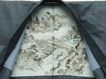 平和屋着物●男性　本場大島紬　アンサンブル　100亀甲　総詰め　正絹　逸品　CABK2350gh