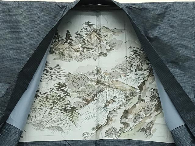 平和屋着物●男性　本場大島紬　アンサンブル　100亀甲　総詰め　正絹　逸品　CABK2350gh