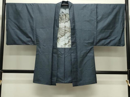 平和屋着物●男性　本場大島紬　アンサンブル　100亀甲　総詰め　正絹　逸品　CABK2350gh