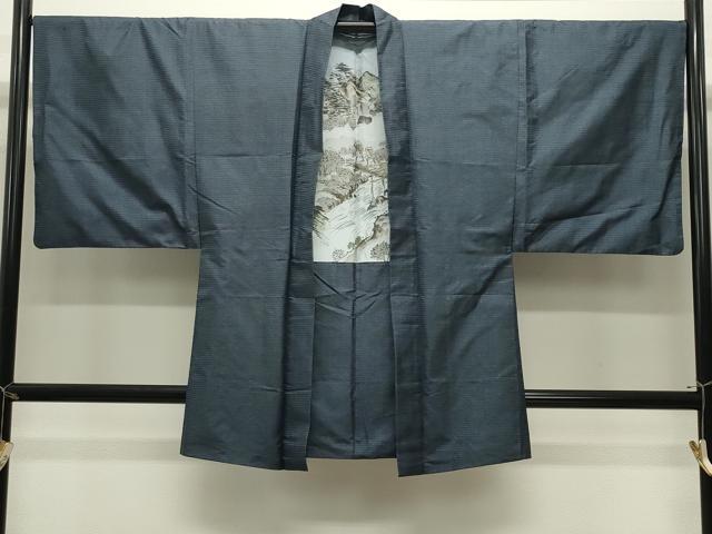 平和屋着物●男性　本場大島紬　アンサンブル　100亀甲　総詰め　正絹　逸品　CABK2350gh