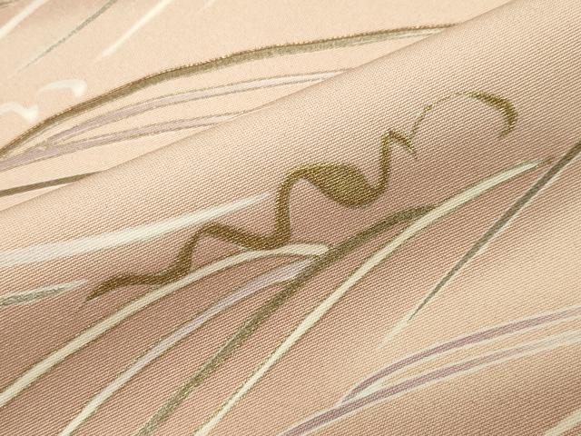 平和屋着物●訪問着　駒刺繍　立波文　暈し染め　金彩　正絹　逸品　未使用　CABK2356gh