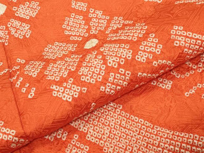 平和屋着物●訪問着　総絞り　熨斗花文　正絹　逸品　CABK2358gh