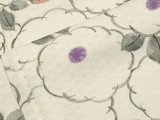 平和屋着物●上質な小紋　万寿菊　正絹　逸品　CABK2364gh