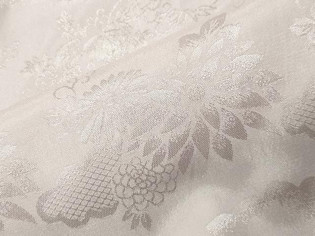 平和屋着物●振袖用長襦袢　無双仕立て　雲重ね花地紋　半衿刺繍　洗える着物　CABK2365gh