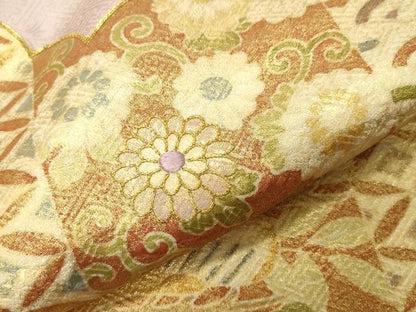 平和屋着物●中国三大刺繍　相良刺繍　色留袖　駒刺繍　飛鶴花文　金彩　正絹　逸品　CABK2367gh