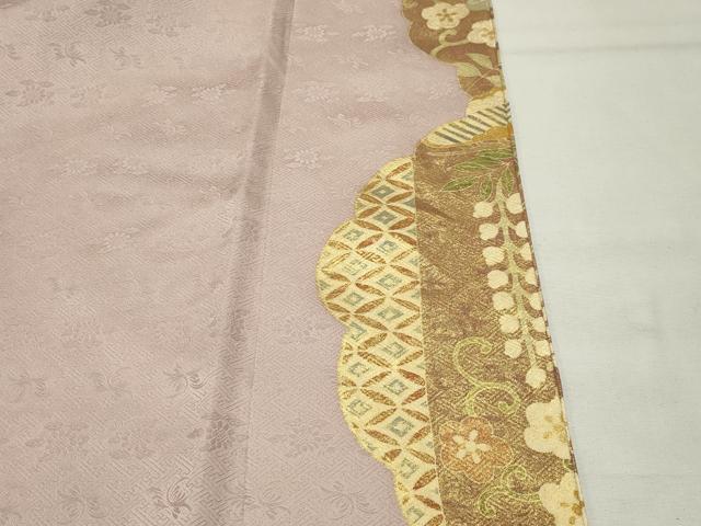 平和屋着物●中国三大刺繍　相良刺繍　色留袖　駒刺繍　飛鶴花文　金彩　正絹　逸品　CABK2367gh