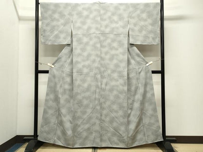平和屋着物●上質な小紋　霰文　正絹　逸品　未使用　CABK2369gh