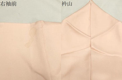 平和屋着物●訪問着　手描き　刺繍　休み鳥花文　暈し染め　金彩　正絹　逸品　CABK2382gh
