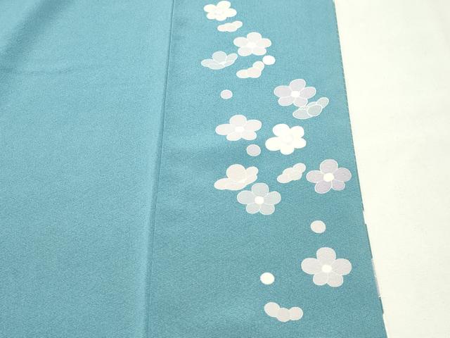 平和屋着物●訪問着　友禅　作家物　草花文　正絹　逸品　CABK2383gh