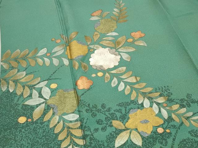 平和屋着物●訪問着　辻が花　金銀彩　正絹　逸品　CABK2384gh