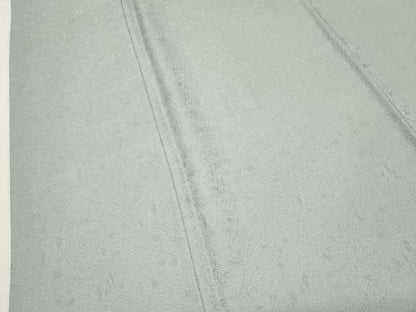平和屋着物●上質な色無地　草花地紋　薄雲鼠色　正絹　逸品　CABK2391gh