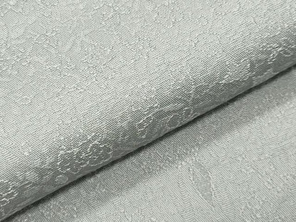 平和屋着物●上質な色無地　草花地紋　薄雲鼠色　正絹　逸品　CABK2391gh