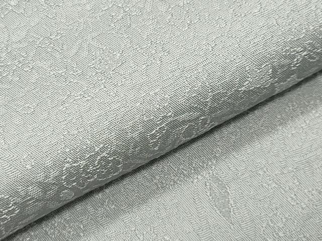 平和屋着物●上質な色無地　草花地紋　薄雲鼠色　正絹　逸品　CABK2391gh
