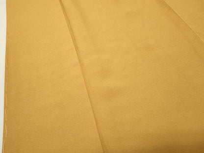 平和屋着物●上質な色無地　黄朽葉色　正絹　逸品　未使用　CABK2400gh
