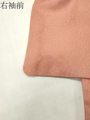 平和屋着物●上質な色無地　吉祥地紋　ときがら茶色　正絹　逸品　CABK2404gh