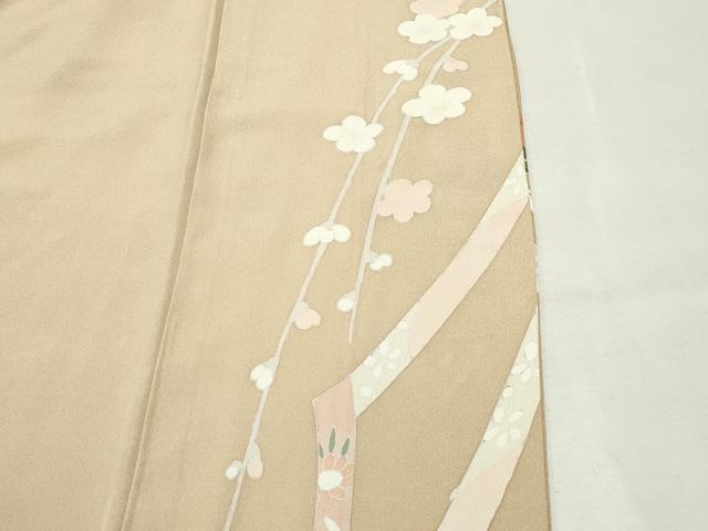 平和屋着物●訪問着　群鶴松花文　暈し染め　金銀彩　正絹　逸品　CABK2412gh