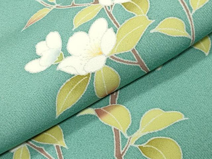 平和屋着物●訪問着　友禅　作家物　枝花文　暈し染め　鈴乃屋扱い　正絹　逸品　CABK2413gh