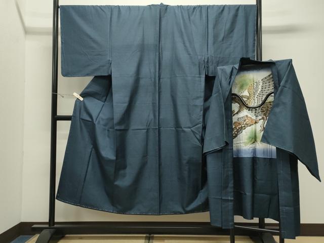 平和屋着物●男性　本場大島紬　アンサンブル　100亀甲　総詰め　正絹　逸品　未使用　CABK2420gh