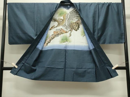 平和屋着物●男性　本場大島紬　アンサンブル　100亀甲　総詰め　正絹　逸品　未使用　CABK2420gh