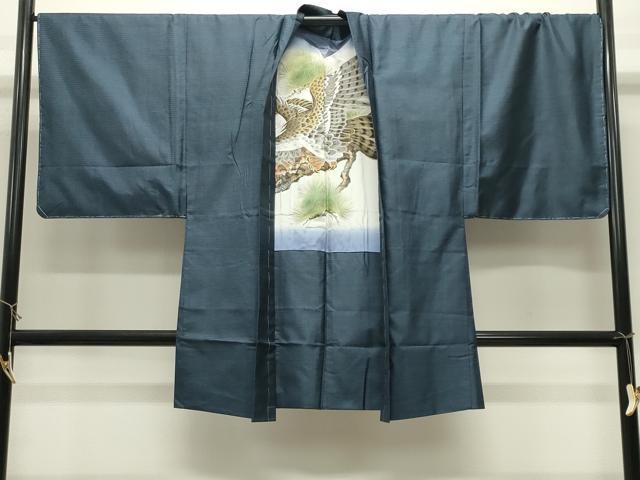 平和屋着物●男性　本場大島紬　アンサンブル　100亀甲　総詰め　正絹　逸品　未使用　CABK2420gh