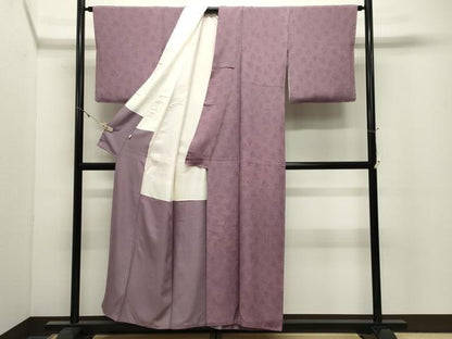 平和屋着物●重要無形文化財人間国宝中村勇二郎　江戸小紋　草木染　国宝平等院雲中供養菩薩像五十二　証紙付き　正絹　逸品　CABK2424gh