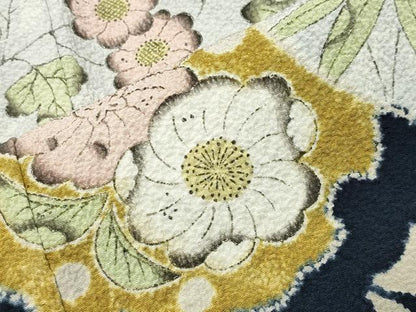 平和屋着物●訪問着　作家物　辻が花　銀彩　正絹　逸品　CABK2425gh