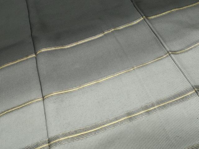 平和屋着物●ひなや工房くむ・あむ・おる伊豆蔵明彦訪問着横段文　暈し染め　黒地　金糸　ますいわ屋扱い　正絹　逸品　未使用　CABK2440gh