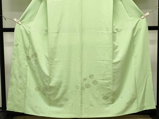 平和屋着物●中国三大刺繍　スワトウ相良刺繍　総刺繍　訪問着　草花文　金糸　正絹　逸品　CABK2445gh