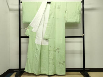 平和屋着物●中国三大刺繍　スワトウ相良刺繍　総刺繍　訪問着　草花文　金糸　正絹　逸品　CABK2445gh