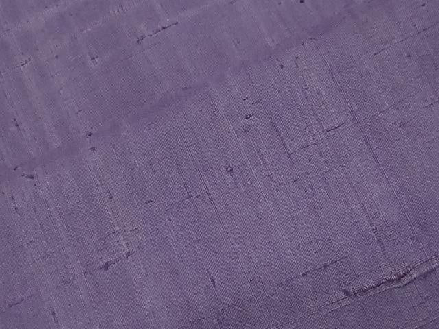 平和屋着物●生紬　深紫色　正絹　逸品　CABK2447gh