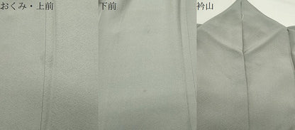 平和屋着物●上質な色無地　灰青色　正絹　逸品　CABK2471gh